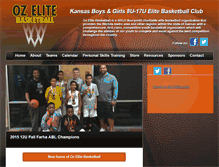 Tablet Screenshot of ozelitebasketball.com